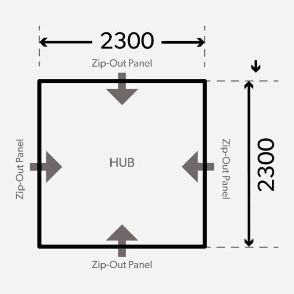 Dometic Hub Inflatable Shelter