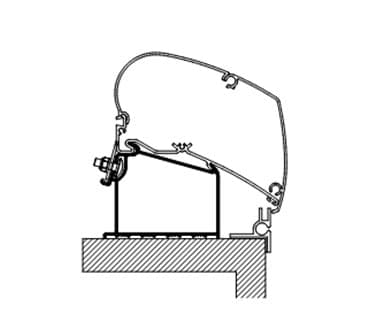 Adria Caravan Roof Adapters