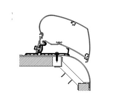 Autosleeper Roof Adapter