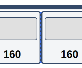 2 equal panels (160+160)